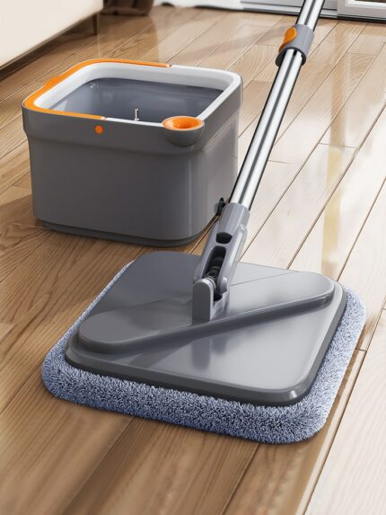 Joybos Spin Mop With Bucket Hand Free Squeeze Mop Automatic Separation Flat Mops Floor Cleaning With