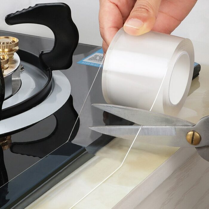 Kitchen Sink Bathroom Gap Strips Transparent Nano Tape Waterproof Mildew Self Adhesive Seal Stickers Strong Self 5