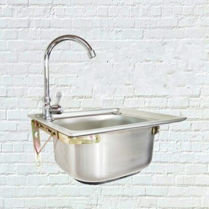 Kitchen Sink Stainless Steel Single Kitchen Sink Drain Pipe Wash Basin Set Pf92701 1