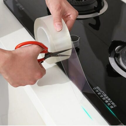 Kitchen Sink Waterproof Mildew Strong Self Adhesive Transparent Tape Nano Tape Bathroom Gap Strip Self Adhesive