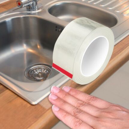 Kitchen Sink Waterproof Sticker Anti Mold Waterproof Tape Bathroom Countertop Toilet Gap Self Adhesive Seam Sticker 12