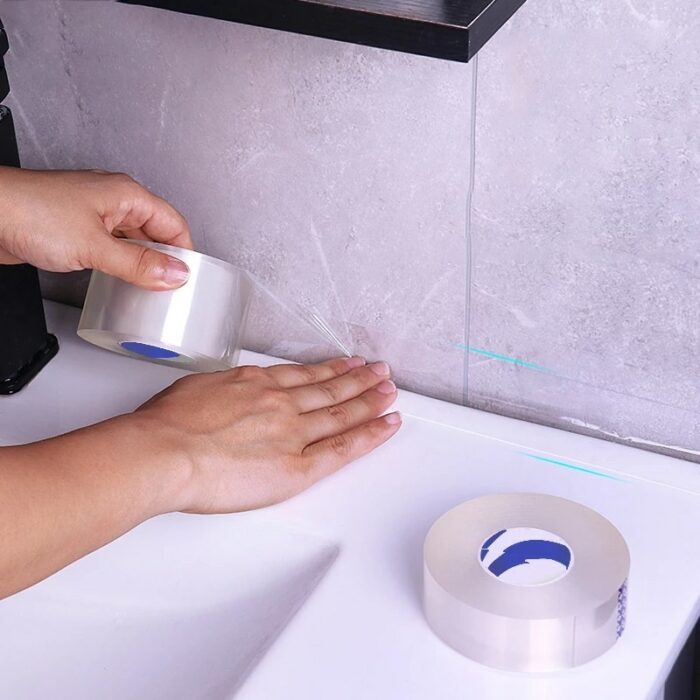 Kitchen Sink Waterproof Sticker Anti Mold Waterproof Tape Bathroom Countertop Toilet Gap Self Adhesive Seam Sticker 3