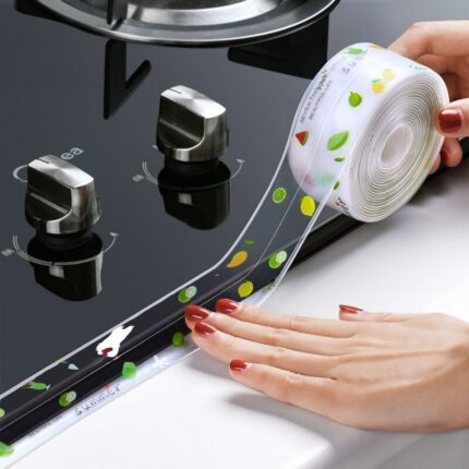 Kitchen Sink Waterproof Sticker Anti Mold Waterproof Tape Bathroom Countertop Toilet Gap Self Adhesive Seam Tape 1