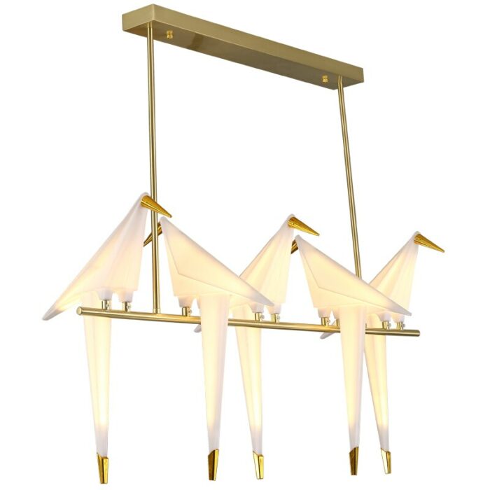Led Bird Wall Lamp Bedside Lamp Creative Origami Paper Crane Pendant Light For Loft Bedroom Study 2