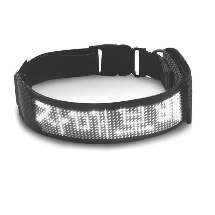 Led Display Pet Dog Collar Anti Lost Can Message Collar Bluetooth Link Free Control Dogs Cat 4.jpg