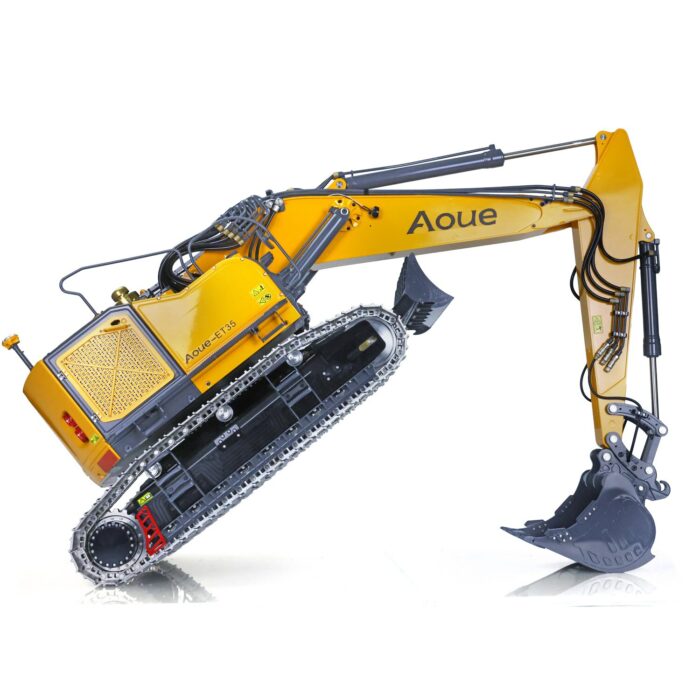 Lesu 1 14 Aoue Et35 Hydraulic Rc Excavator Painted Finished Ready To Run Model Pl18 Lite 2