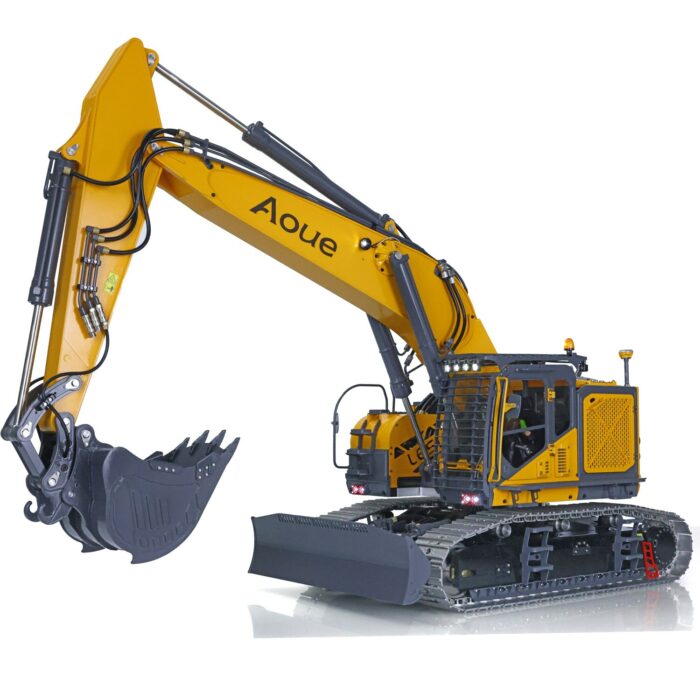 Lesu 1 14 Aoue Et35 Hydraulic Rc Excavator Painted Finished Ready To Run Model Pl18 Lite 3