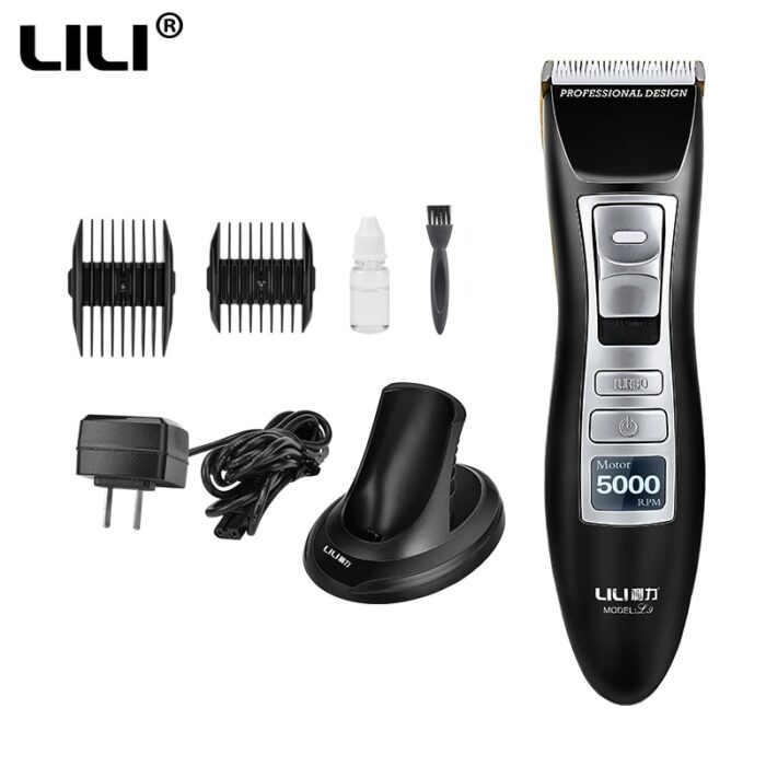 Lili Rechargeable Electric Haircut Machine Professional Beard Grooming Tools Hair Clipper Cordless Electric Hair Trimmer L9 4