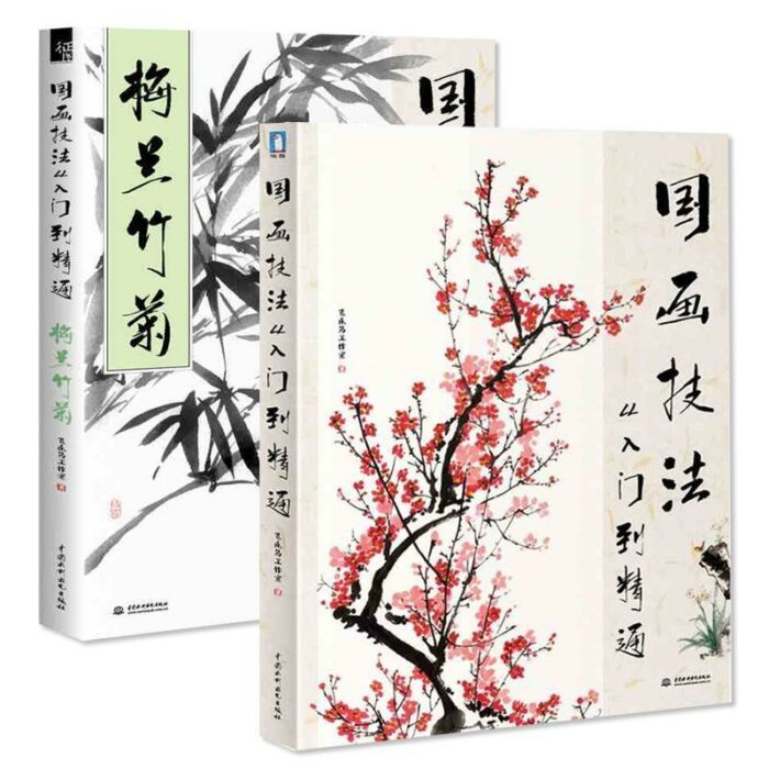 Learning Chinese Brush Painting Book Chinese Traditional Painting Book Flower Bamboo Art Set For Beginner.jpg