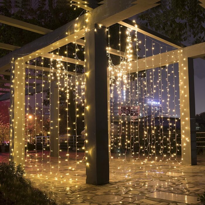 Led Icicle Curtain String Lights Fairy Christmas Lights Garland For Christmas New Year Wedding Home Room 3