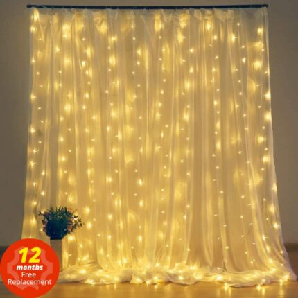 Led Icicle Curtain String Lights Fairy Christmas Lights Garland For Christmas New Year Wedding Home Room