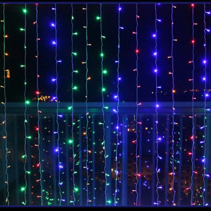 Led Icicle Curtain String Lights Fairy Christmas Lights Garland For Christmas New Year Wedding Home Room 5
