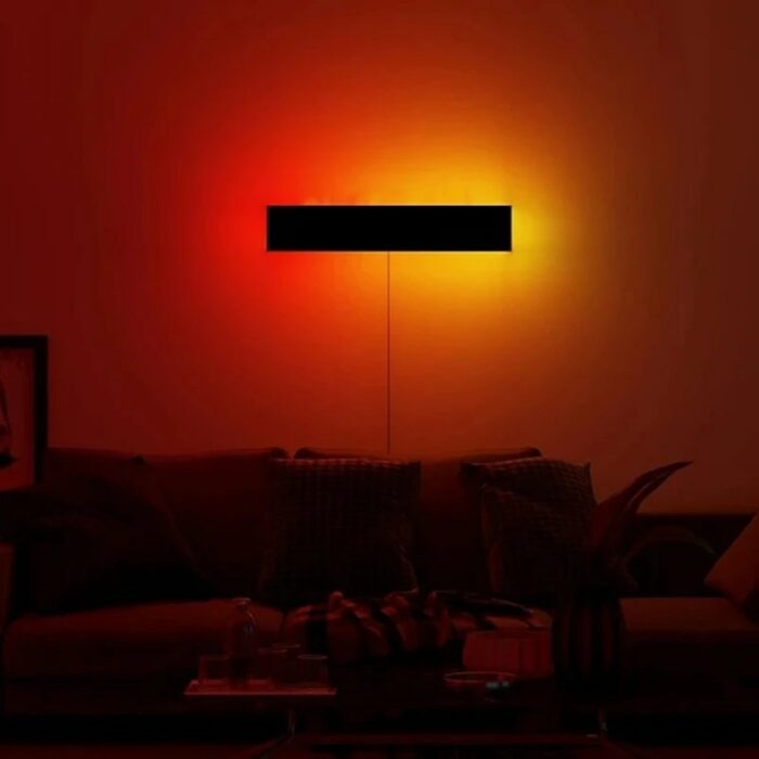 Led Wall Lamp Remote Control Rgb Modern Colorful Dimmable Lights Bedroom Bedside Decor For Living Dining 2