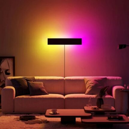 Led Wall Lamp Remote Control Rgb Modern Colorful Dimmable Lights Bedroom Bedside Decor For Living Dining