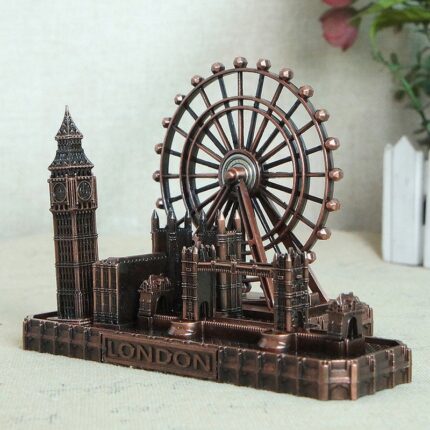 London Souvenirs Big Ben Tower Bridge London Eye Miniature Home And Office Decorative Ferris Wheel Decoration 1