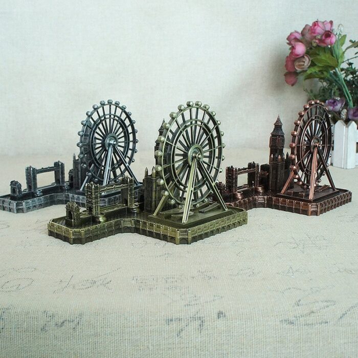 London Souvenirs Big Ben Tower Bridge London Eye Miniature Home And Office Decorative Ferris Wheel Decoration 2