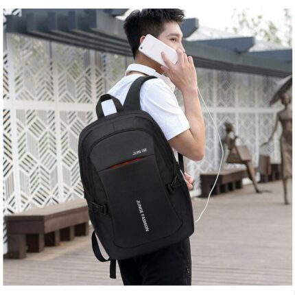 Men Backpack Korean Large Capacity Usb Charging Laptop Bag Teenage Boys School Backpack Mochila Students Schoolbag 1