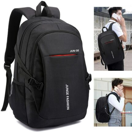 Men Backpack Korean Large Capacity Usb Charging Laptop Bag Teenage Boys School Backpack Mochila Students Schoolbag