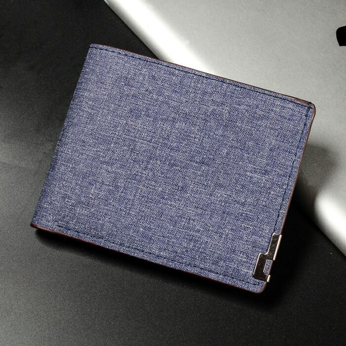 Men S Multifunctional Canvas Wallet Leisure Travel Lightweight Portable Short Style All Match Male Credit Card 2