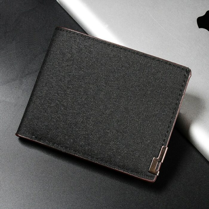 Men S Multifunctional Canvas Wallet Leisure Travel Lightweight Portable Short Style All Match Male Credit Card 3