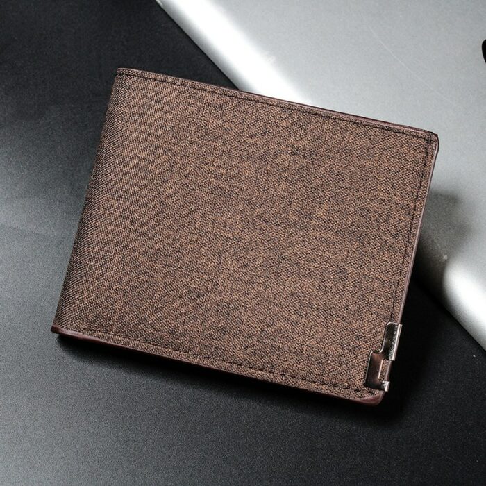 Men S Multifunctional Canvas Wallet Leisure Travel Lightweight Portable Short Style All Match Male Credit Card 5
