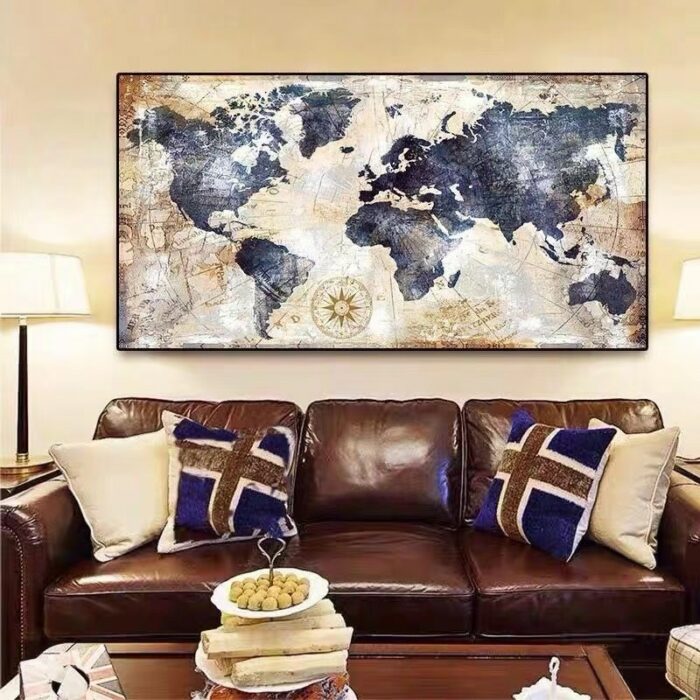 Modern Art World Map 5d Diy Full Diamond Painting Kits Wall Painting Cross Stitch Living Room 2.jpg