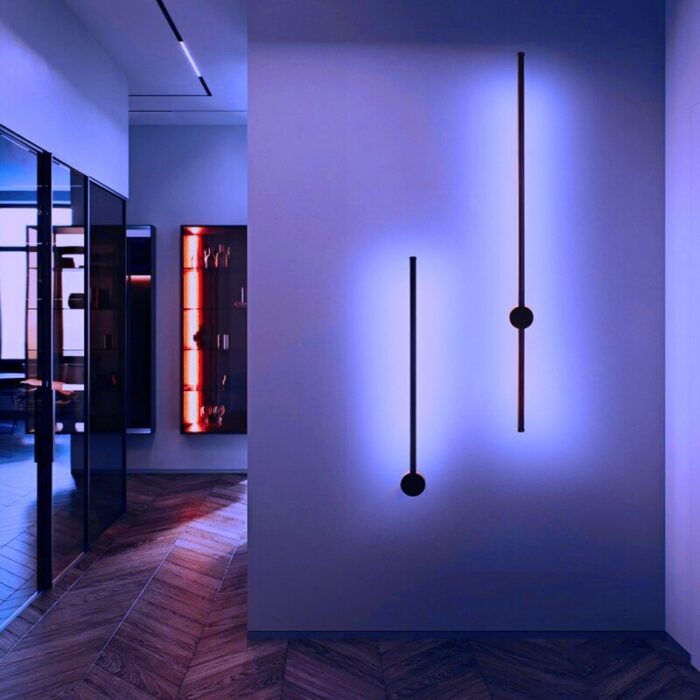 Modern Colorful Led Wall Lamp With Remote Control Rgb Night Lights For Home Decor Sconce Apply 2