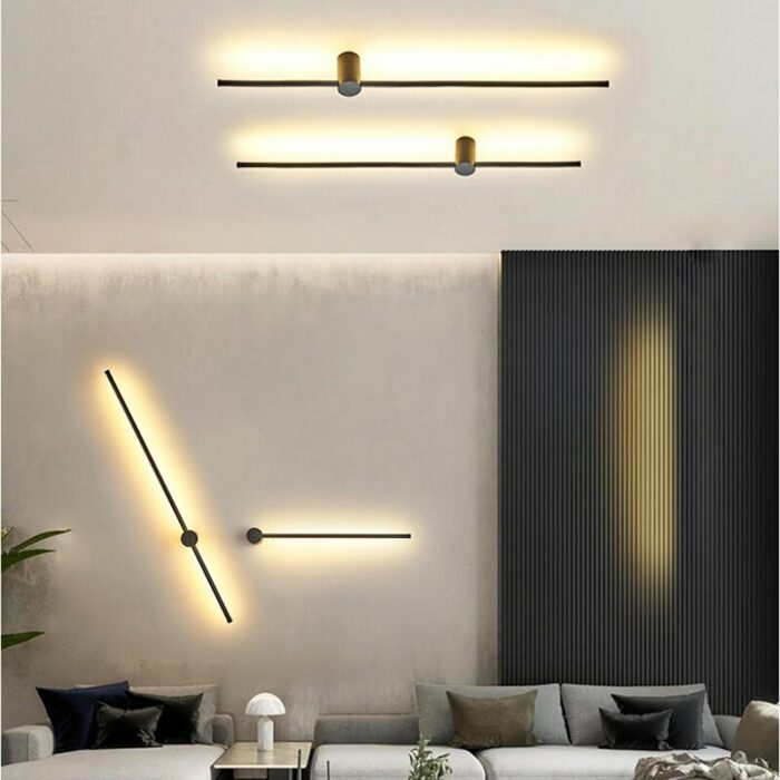 Modern Colorful Led Wall Lamp With Remote Control Rgb Night Lights For Home Decor Sconce Apply 4