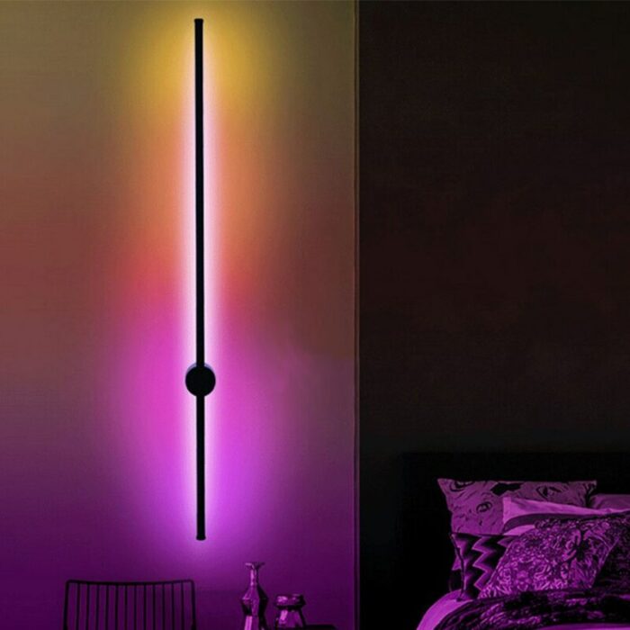 Modern Colorful Led Wall Lamp With Remote Control Rgb Night Lights For Home Decor Sconce Apply 5