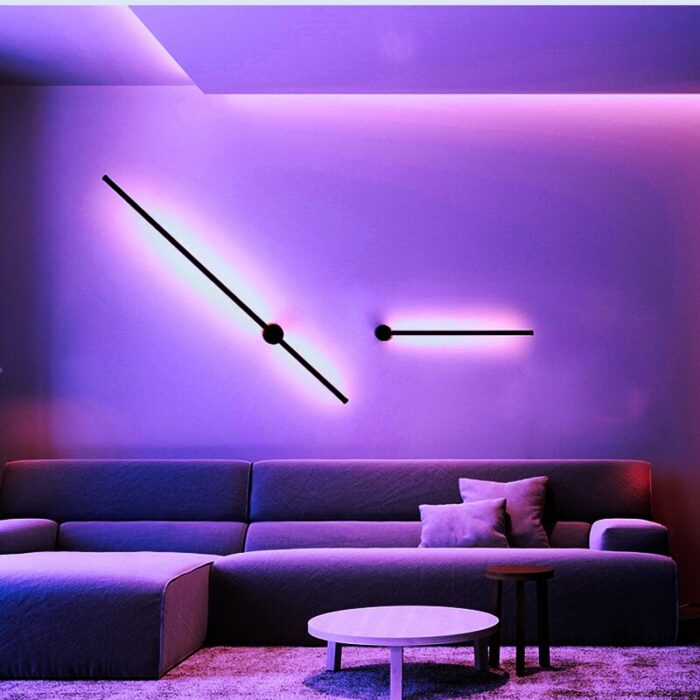 Modern Colorful Led Wall Lamp With Remote Control Rgb Night Lights For Home Decor Sconce Apply