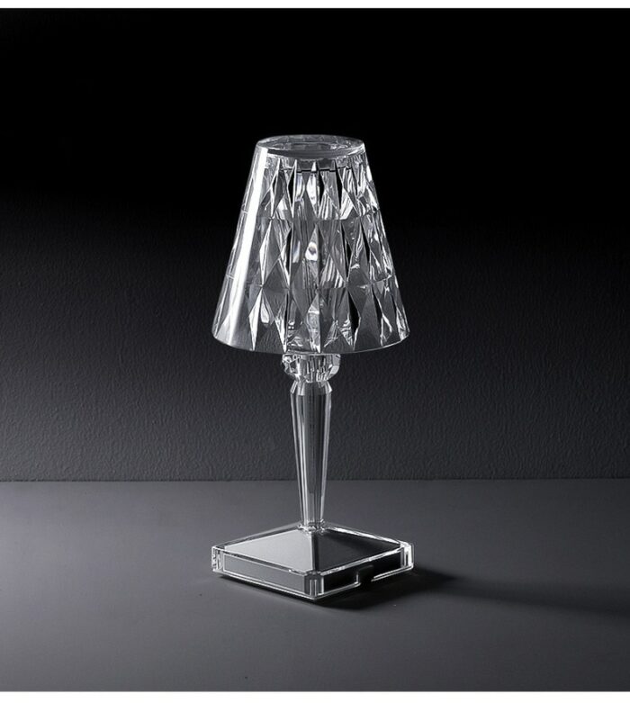 Modern Fashion Kartell Italian Designer Crystal Diamond Table Lamp Usb Charging Romantic Gift Night Light 3