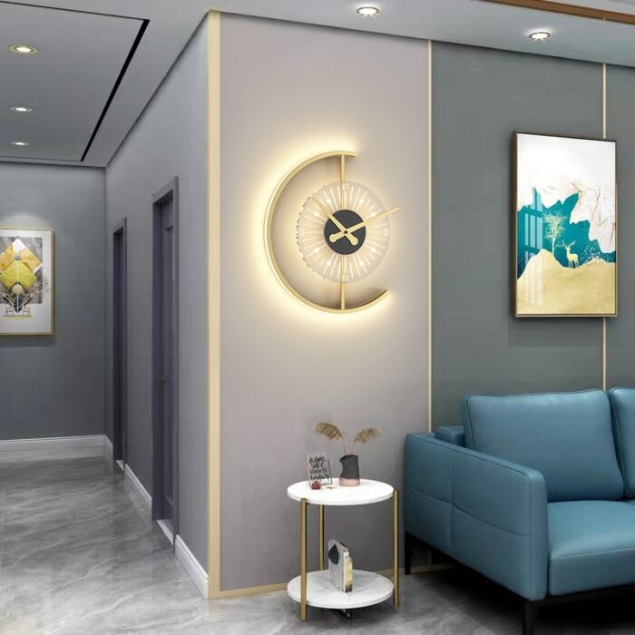 Modern Led Clock Wall Lamps For Bedside Corridor Aisle Hotel Living Room Foyer Kitchen Porch Lights 5