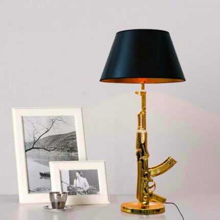 Modern Resin Table Lamp Nordic Ak47 Gun Lounge Desk Lamp For Bedroom Bedside Kids Children Room 1