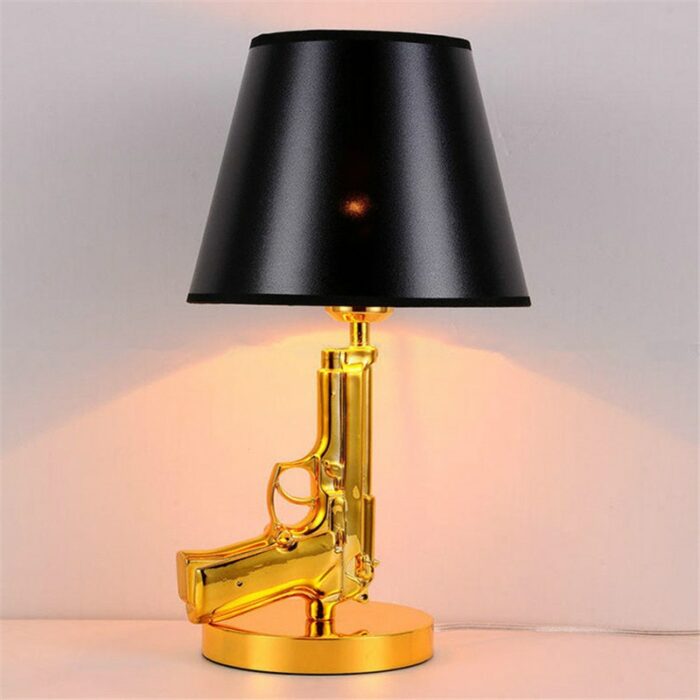 Modern Resin Table Lamp Nordic Ak47 Gun Lounge Desk Lamp For Bedroom Bedside Kids Children Room 2