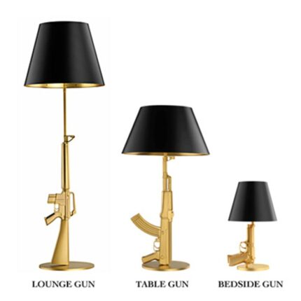 Modern Resin Table Lamp Nordic Ak47 Gun Lounge Desk Lamp For Bedroom Bedside Kids Children Room