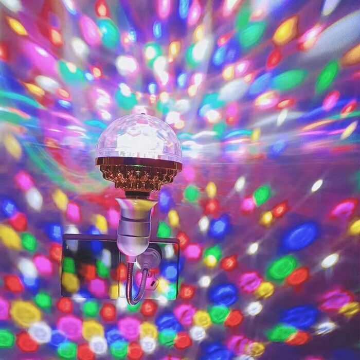 Multi Colors Led Lights Rotating Lamp Magic Ball Bulb Dj Disco Ball Household Ktv Flash Indoor 2