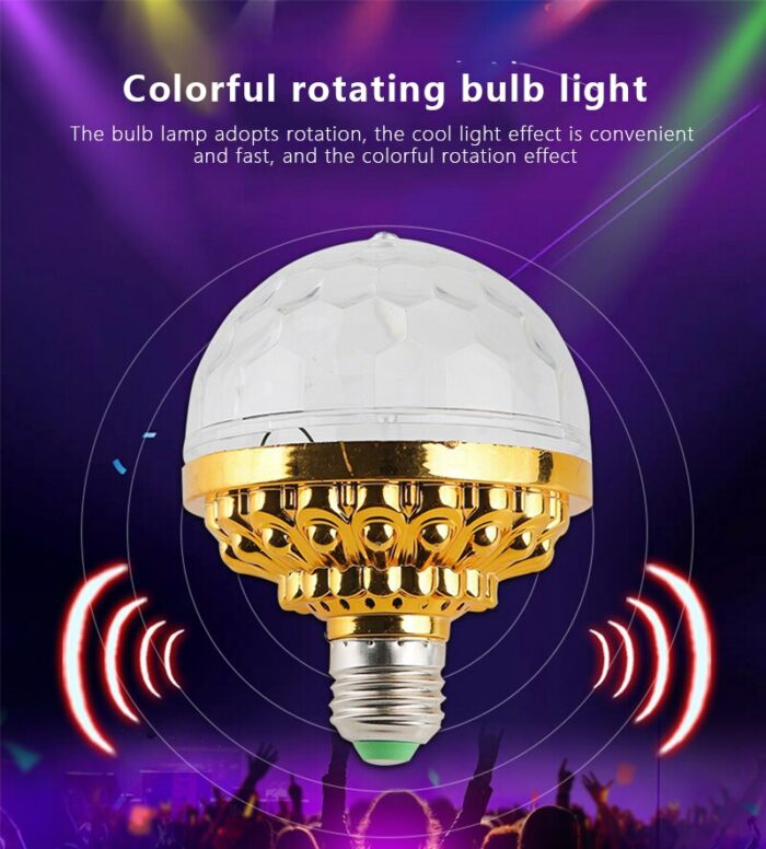 Multi Colors Led Lights Rotating Lamp Magic Ball Bulb Dj Disco Ball Household Ktv Flash Indoor 3