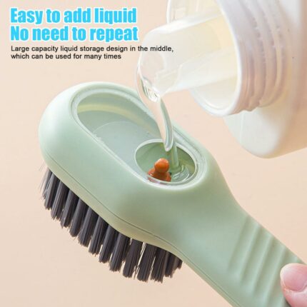 Multifunction Soft Bristled Liquid Shoe Brush Long Handle Brush Clothes Brush Shoe Clothing Board Brush Household 1