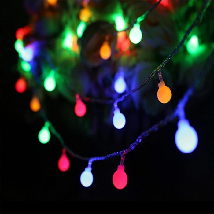 New 1 5m 3m 6m Fairy Garland Led Ball String Lights Waterproof For Christmas Tree Wedding 4