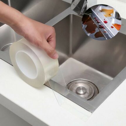 New Kitchen Sink Waterproof Mildew Strong Self Adhesive Transparent Tape Tape Bathroom Gap Strip Self Adhesive