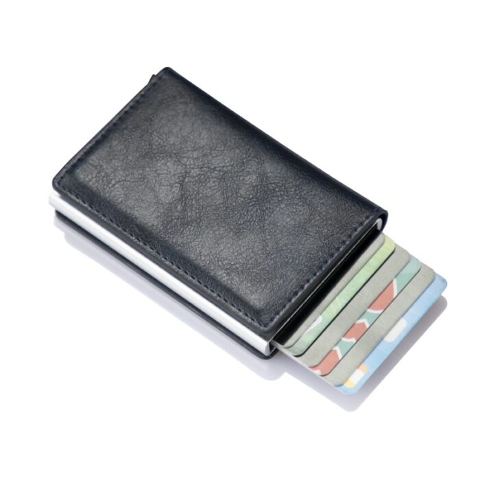 New Men Women Smart Rfid Wallet Card Holder Fashion Purse Aluminum Alloy Business Credit Bank Card 5