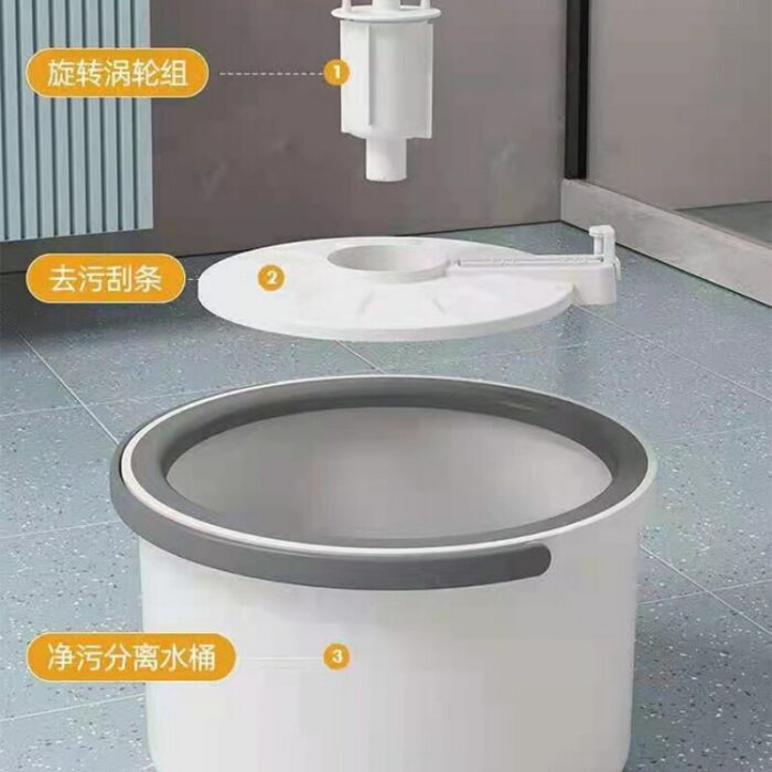 New Mop Clean Water Sewage Separation Mop With Bucket Microfiber Hand Washing Floor Floating Microfiber Household 1