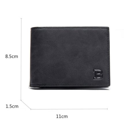 New Short Men Wallets Free Name Engraving Slim Card Holder Male Wallet Pu Leather Small Zipper 1