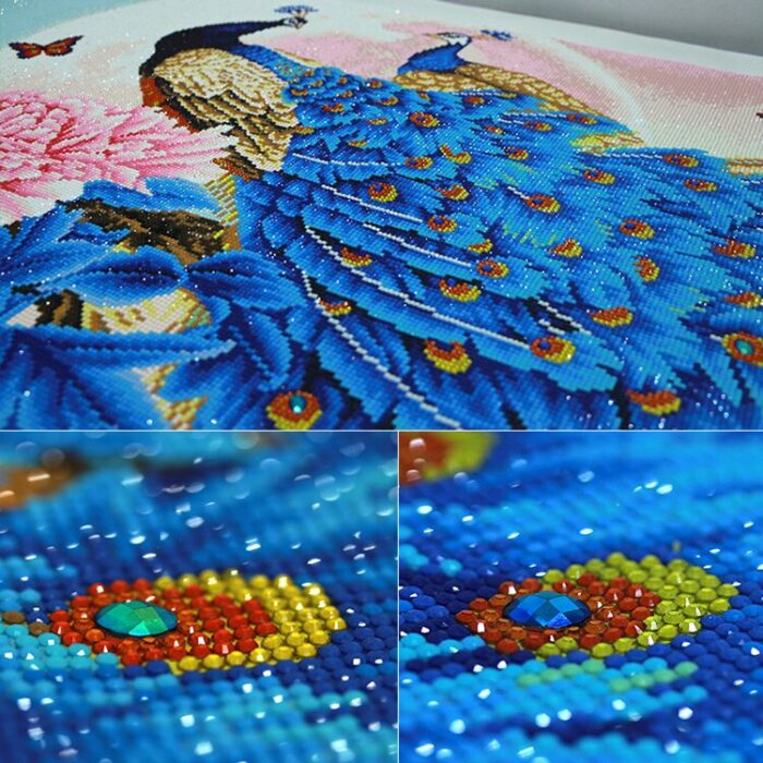 New Special Shape Diamond Painting Peacock Animal Character Floral Modern Pattern Diy 5d Full Drill Cross 1.jpg