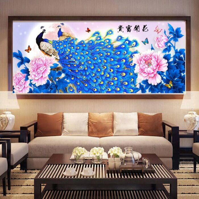 New Special Shape Diamond Painting Peacock Animal Character Floral Modern Pattern Diy 5d Full Drill Cross 3.jpg
