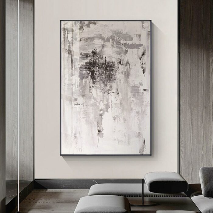 Nordic Abstract Oil Painting Handmade Canvas Decorative Mural Frameless Acrylic Hanging Image For Livingroom Bedroom Aisle 2
