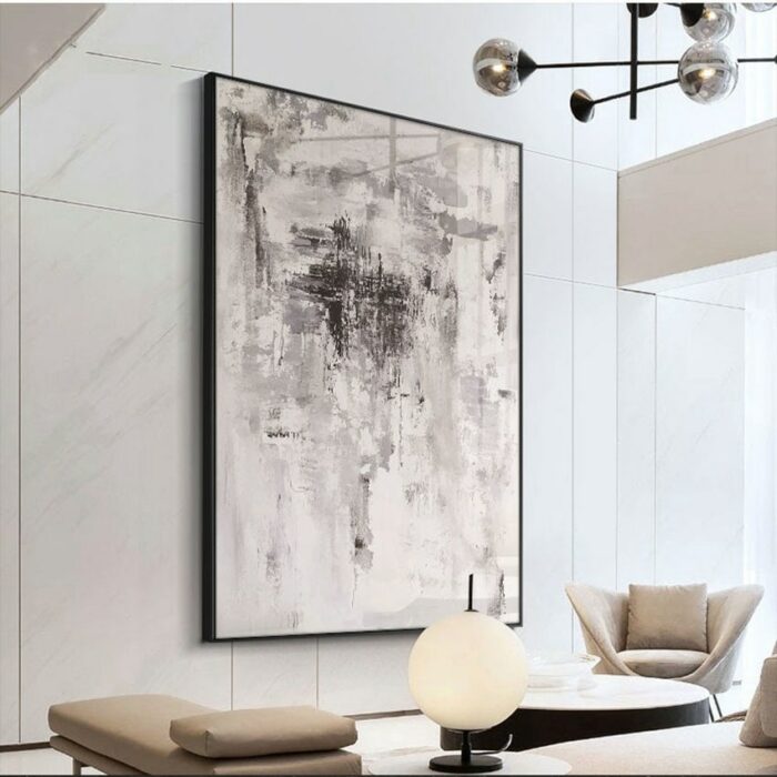 Nordic Abstract Oil Painting Handmade Canvas Decorative Mural Frameless Acrylic Hanging Image For Livingroom Bedroom Aisle 3