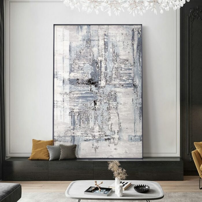 Nordic Abstract Oil Painting Handmade Canvas Decorative Mural Frameless Acrylic Hanging Image For Livingroom Bedroom Aisle 4