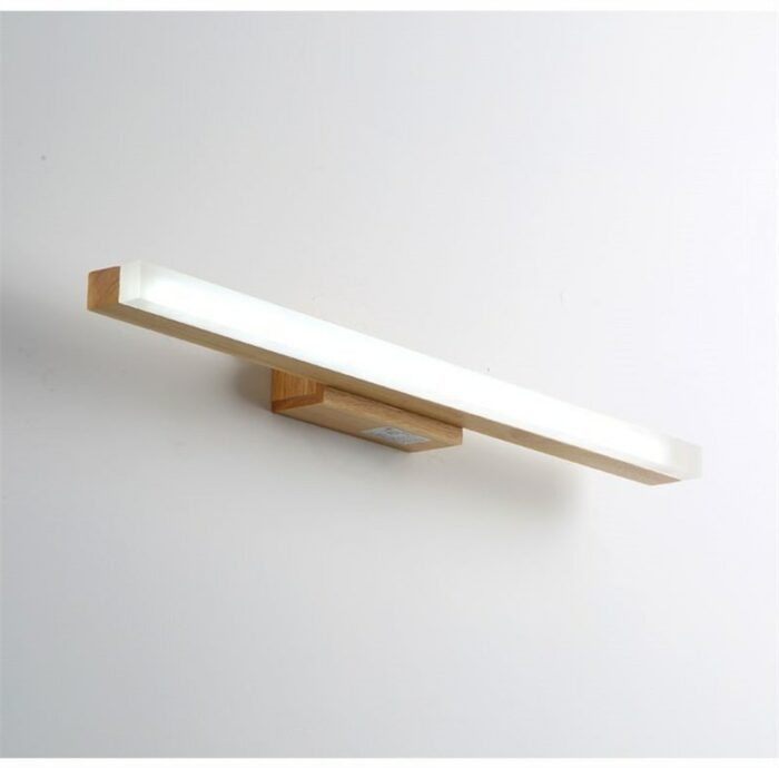 Nordic Solid Wood Led Mirror Light Wall Lamps For Bathroom Dresser Home Decoration S Bedside Bedroom 2
