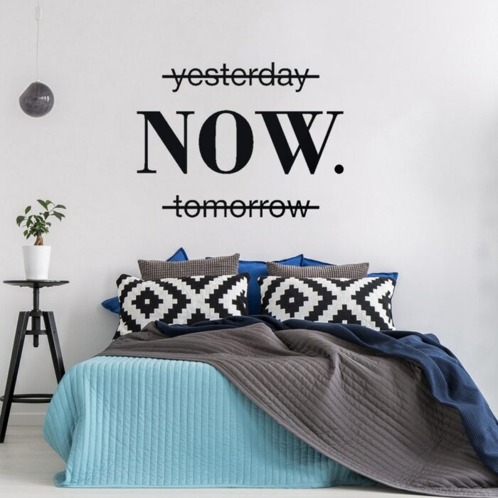 Now Quotes Motivational Sentence Wall Sticker Art Decals Office Wall Stickers For Kids Rooms Nursery Room 5